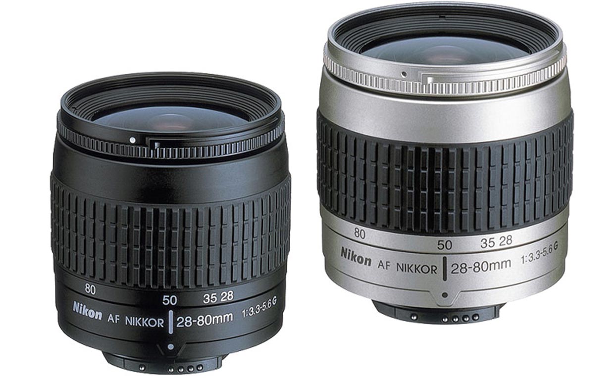 4 larger DSLRs Beautiful Nikon Zoom-Nikkor AF-G 28-80 SILVER Lens Warranty 