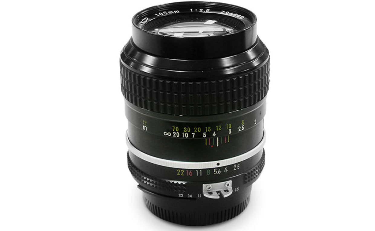 激安ブランド 美品 Nikon Ai NIKKOR 105mm f/2.5 レンズ(単焦点 ...