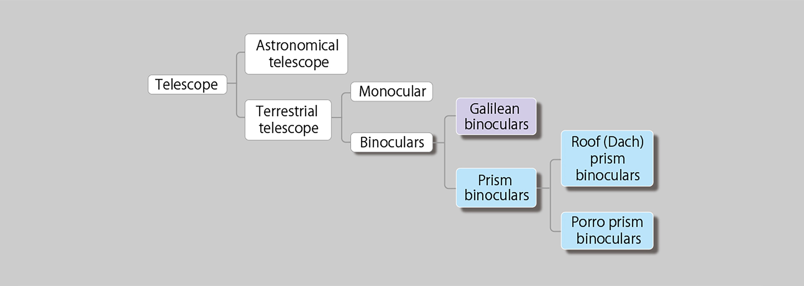 Binocular store lens types