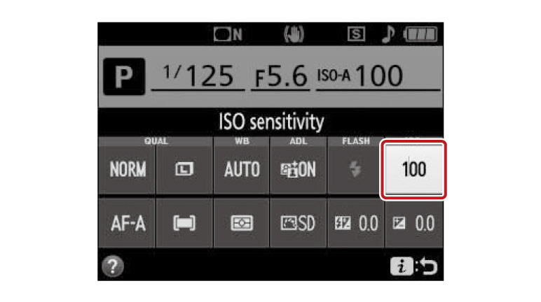 d3500 iso