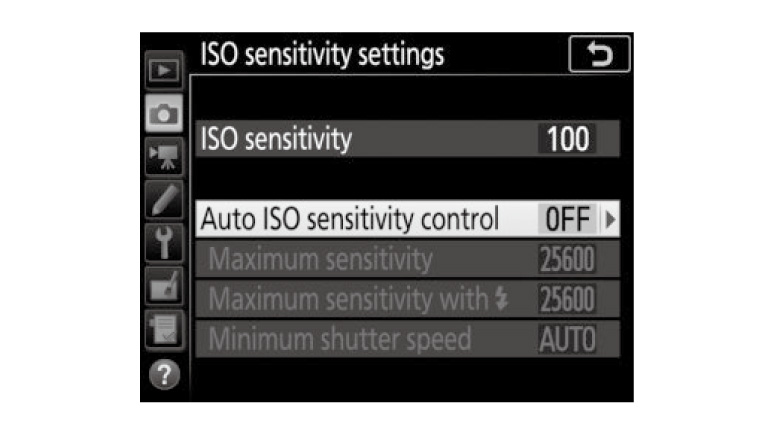 nikon d850 iso settings